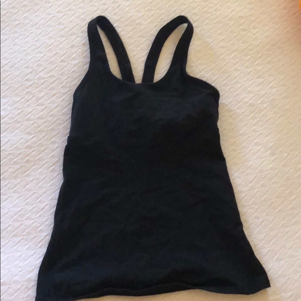 Size 2 Lululemon black tank top